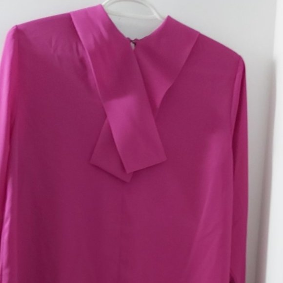 Blouse/Ellen Tracy/Women's Mock Tie Back Neck Blouse /New with tags - $20 - Picture 5 of 5